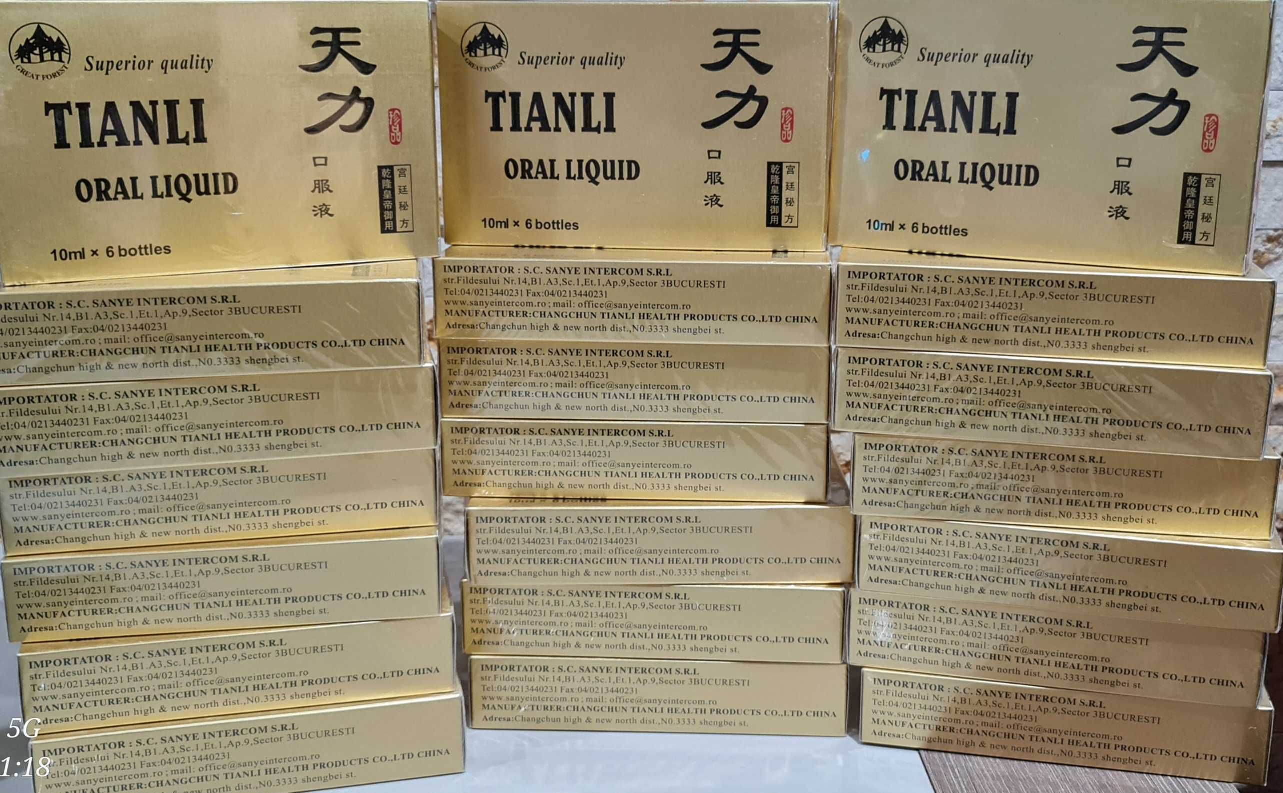 Tianli, cel mai mic pret din Romania, capac auriu, UltraPower Original