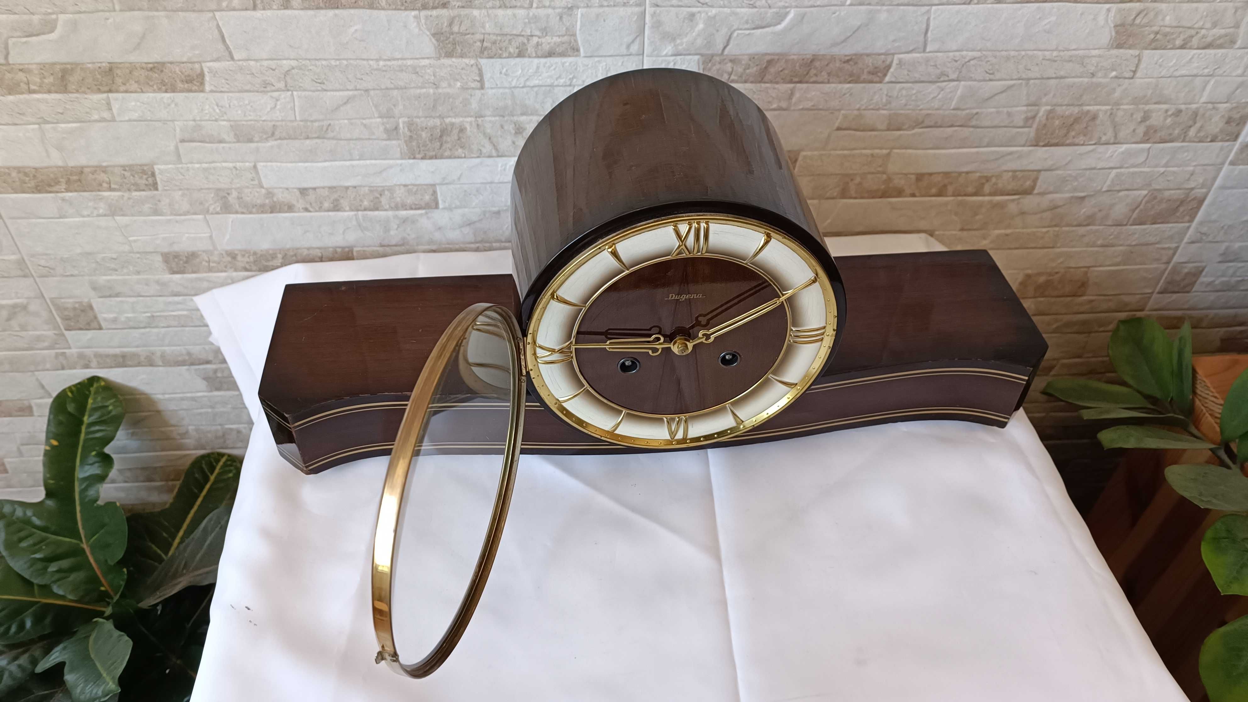 Стар каминен часовник - Dugena - Swiss Made - Антика - 1960"г.