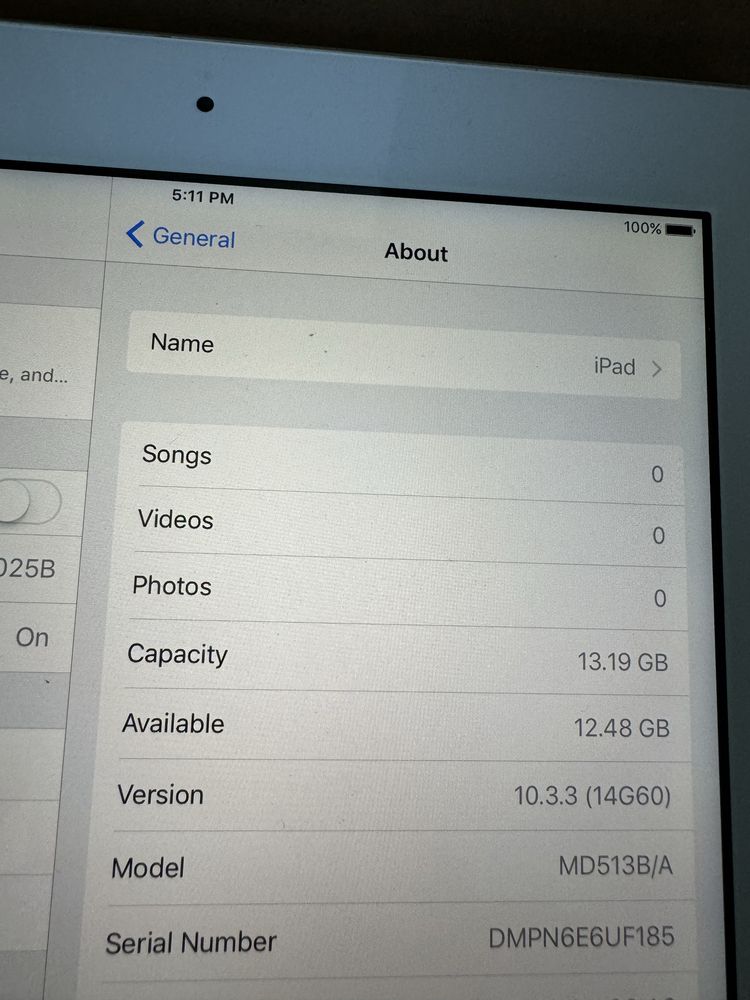 Таблет iPad А1458 (4th generation) , iPad 4 , БЕЗ АЙКЛАУД! 16GB