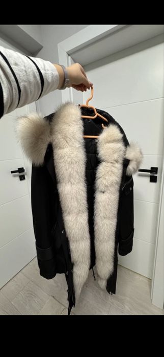 Geaca parka de blana