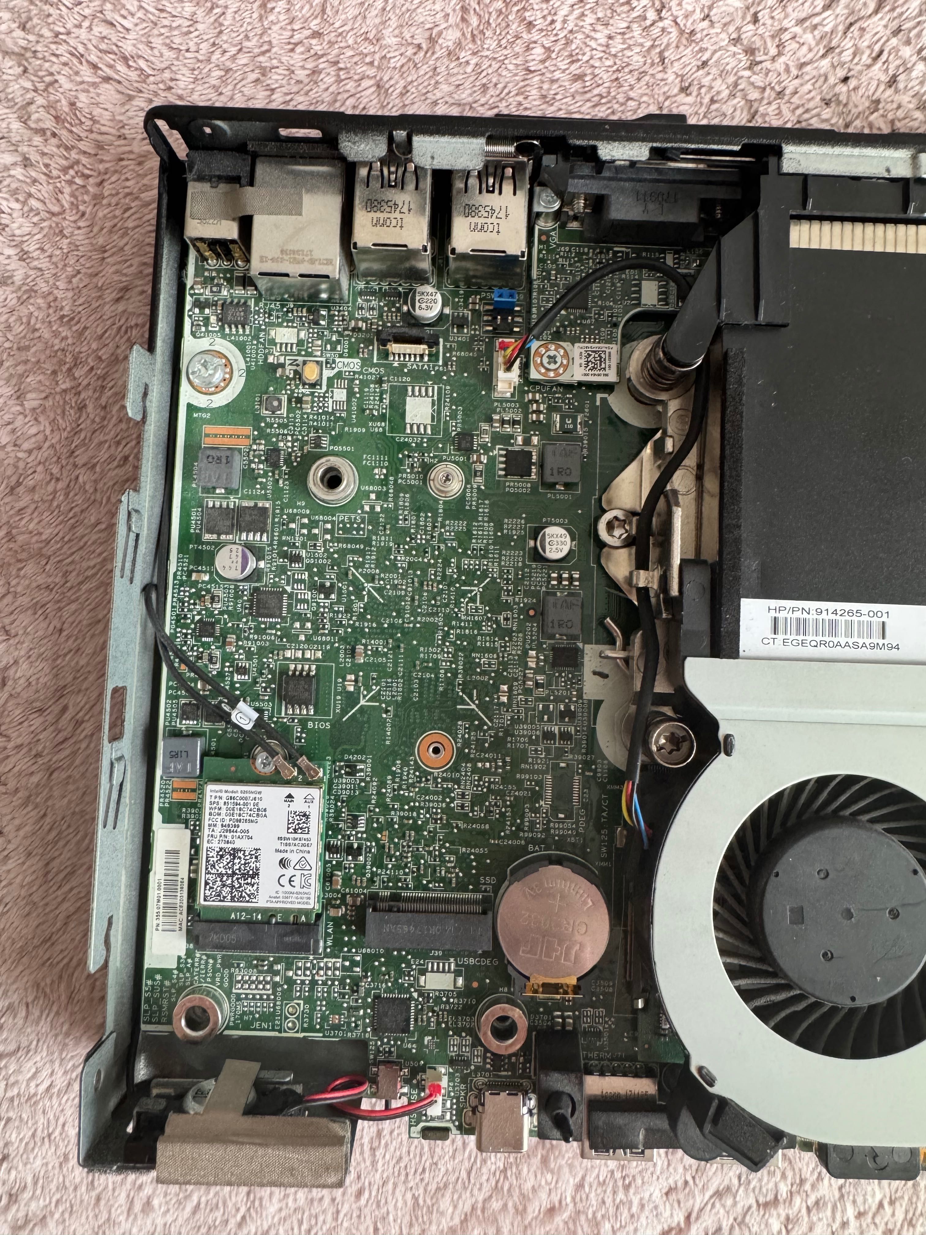 HP prodesk 600 g3 mini - i5-6500T, 4GB DDR4, 240GB ssd