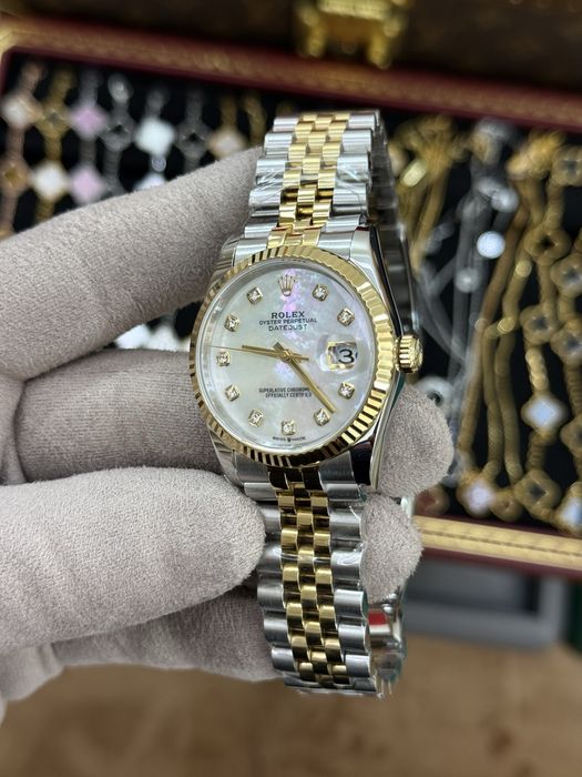 Rolex Date-Just 36mm Peral Dial