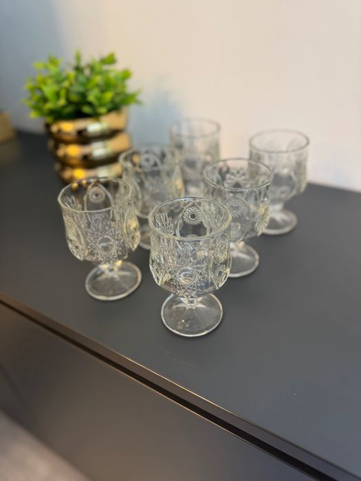 Set 6 pahare cu picior