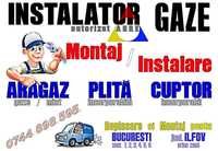 Montaj ARAGAZ, PLITA etc Instalator Gaze Autorizat - Bucuresti / Ilfov