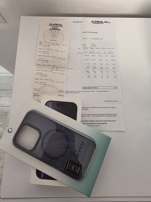 Iphone 16 Pro 5G Black 128Gb NOU Sigilat Factură 2 ANI GARANȚIE