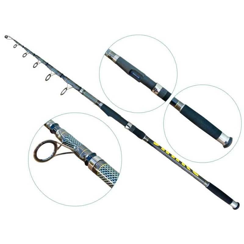 Lanseta fibra de carbon Baracuda Snake Tele Carp 3607 3,6m A: 3 lbs