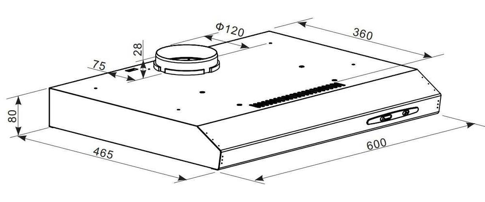 Privileg Абсорбатор,аспиратор  SY-6010BP-P1-C83-L41-600