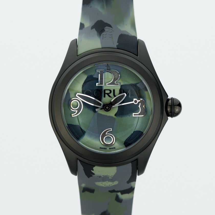 Corum Bubble 47 Green Camouflage 082.310.98/0177 CA02 Limited Edition