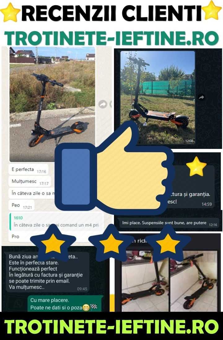 Trotineta electrică KuKirin G2 -Anvelope 10 inch, autonomie 60 km, nou