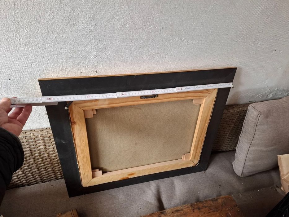 Pictură veche pe pânză, semnată Marcel Mitea