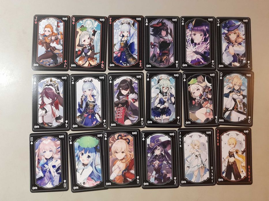 Genshin Impact - Cartii de joc / Cartonase, Personaje