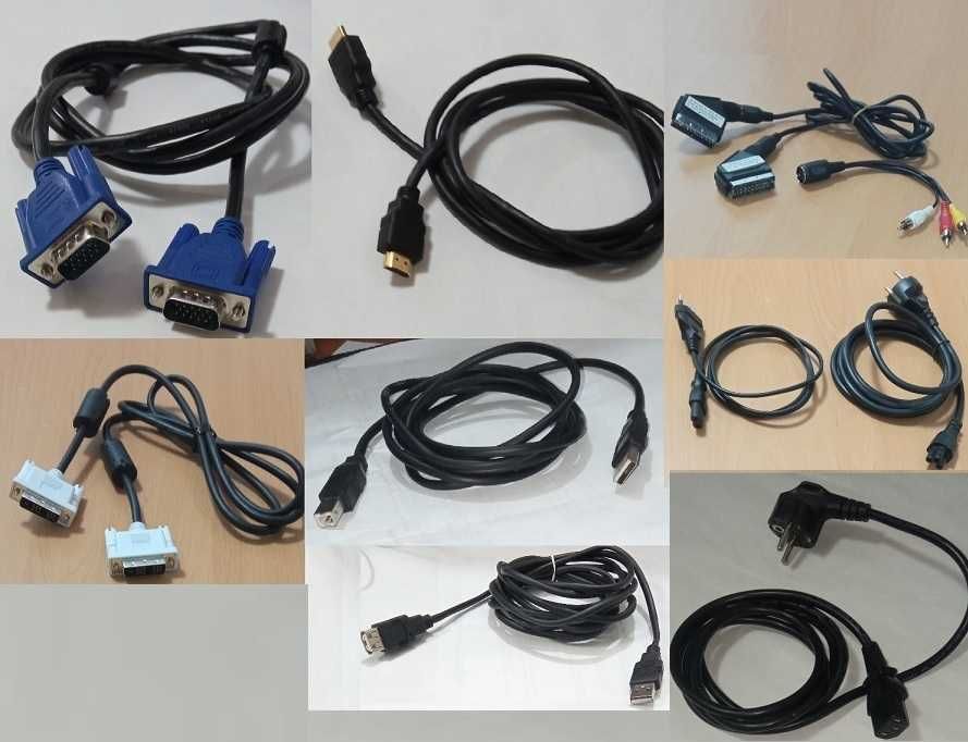 Cabluri pentru conectare PC,Laptop,TV. La preturi diferite