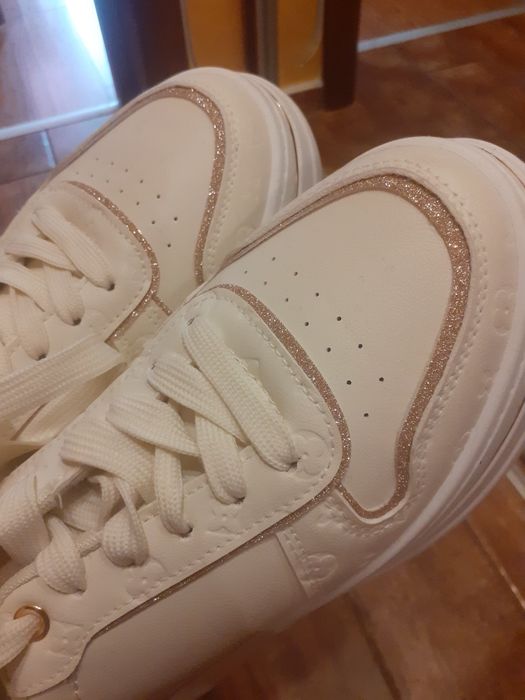 Хcess дамски бежови кецове 39