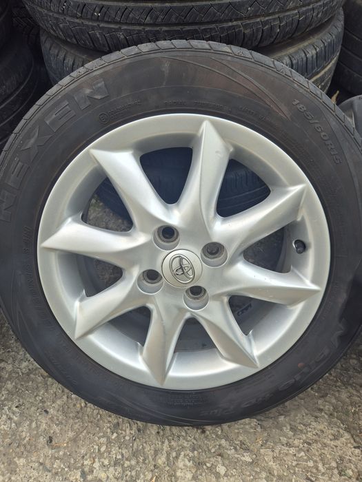 Jante Aliaj+Cauciucuri 185/60/R15 Toyota Yaris 3. 2012-2019.