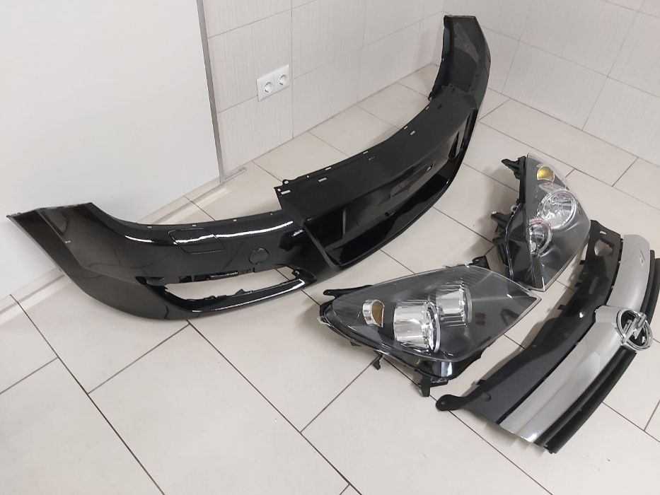 Pachet Bara Fata+Faruri+Grila Radiator Opel Astra H 04-07 Z20R-Negru