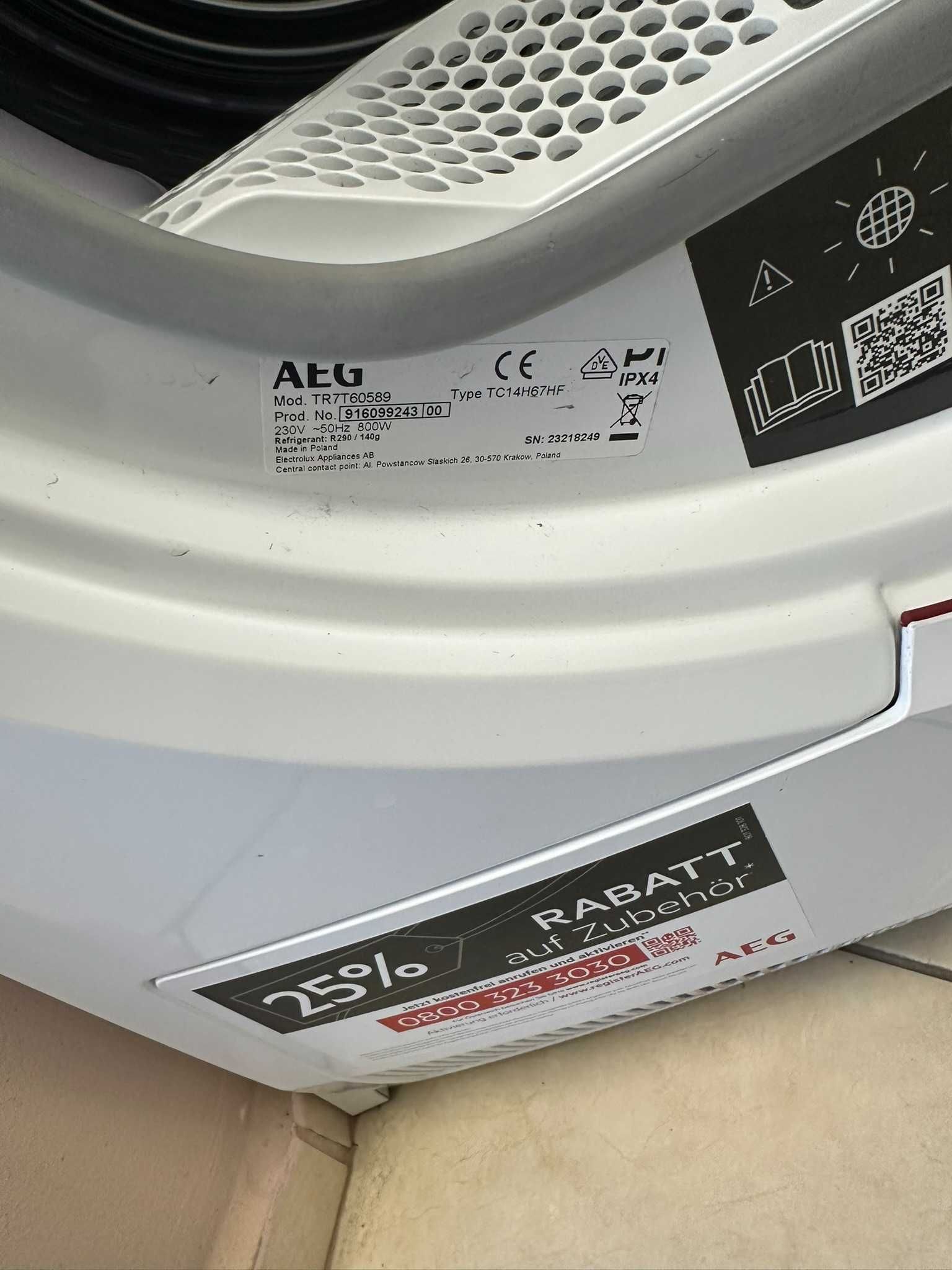 Сушилня AEG TR7T60589