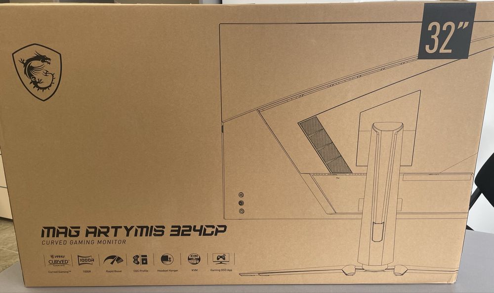 НОВ !!! Монитор MSI magArtymis 324CP НЕРАЗПЕЧАТАН