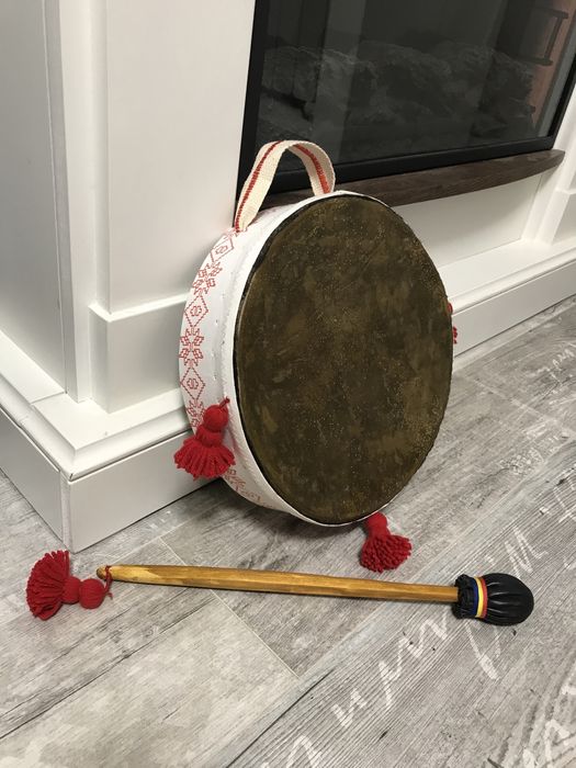 Toba ( doba) piele vita 26 cm, cu bat