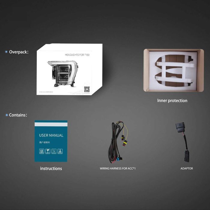 Комплект LED matrix фарове за Ford F150 2021 - 2024