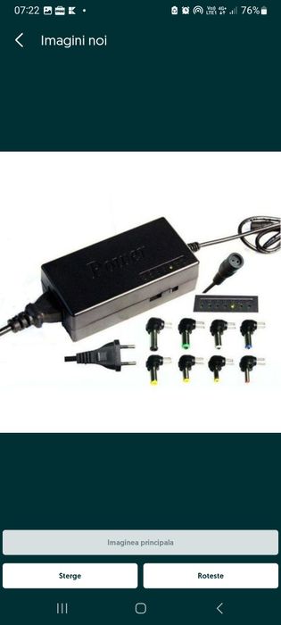 Incarcator universal pentru laptop, priza 220v, nou