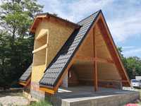 Constructii case lemn A frame sau structura usoara