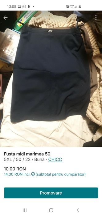 Lot 3 fuste midi marimea 50