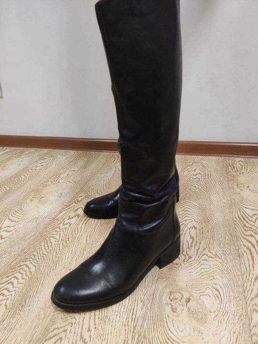 Сапоги осенние кожа