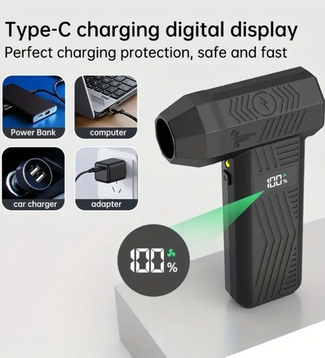 Мощен турбо вентилатор 150000 RPM 4000mAh