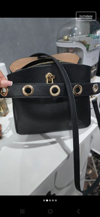 Geanta C iel Piele naturala