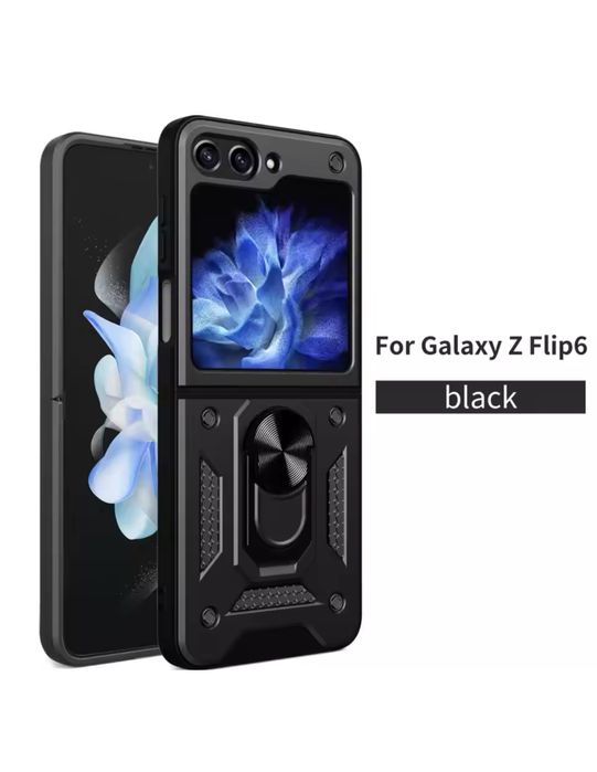 Samsung Z FLIP 4 5 6 Z FOLD 4 5 6 - Husa Silicon Armour Suport Metalic
