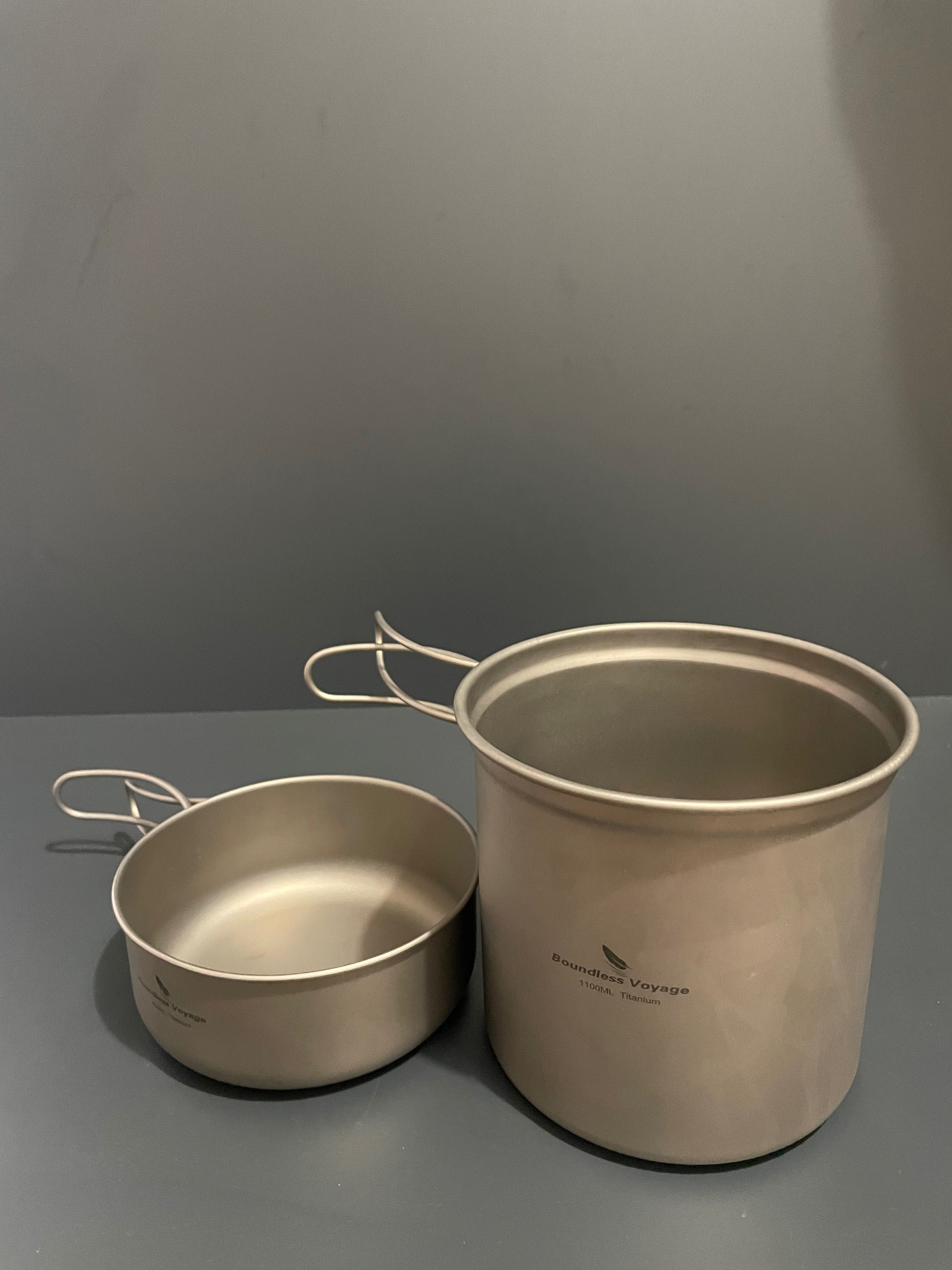 Туристически комплект титаниеви съдове за готвене   Ti Cook Set
