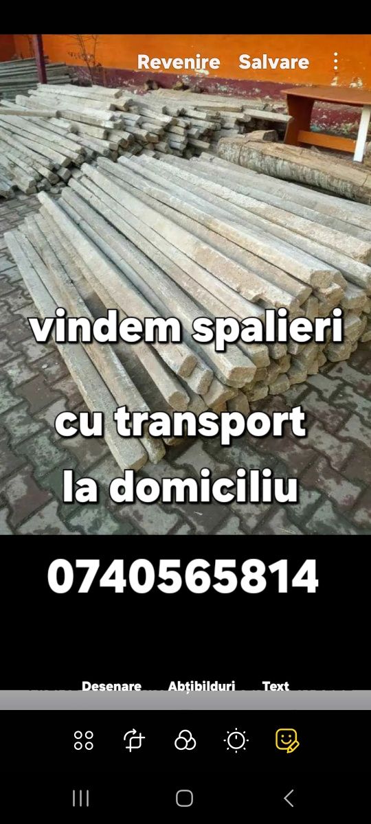 Vindem spalieri cu transport  la tine acasă