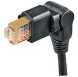 Cablu de retea Cat6 10 Gb/s ORIGINAL Hama rotativ 180 grade, 3m