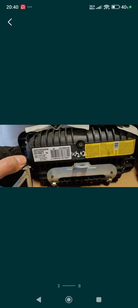 airbag pasager centuri de siguranță Mercedes W212 airbag cortina