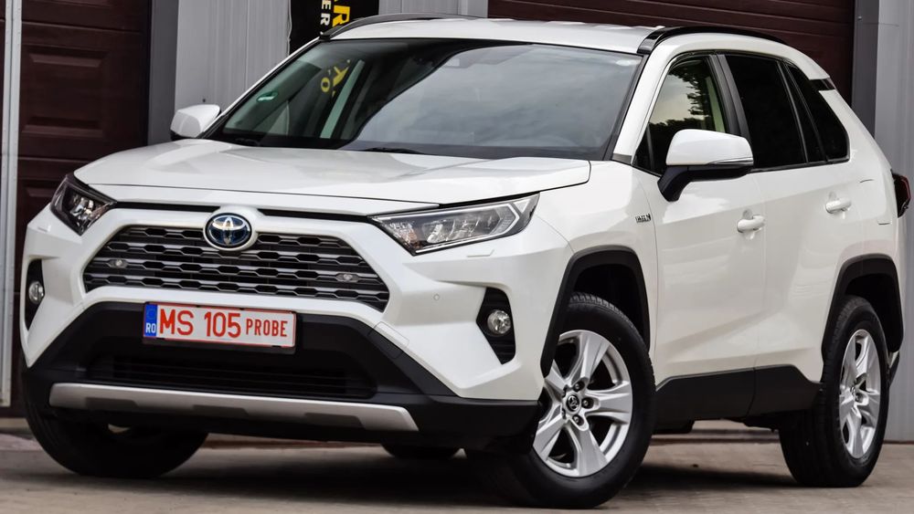 Toyota RAV4 2019 Alb Perlat~Hybrid~Piele Navi Keyless Camera~Bateria in Garantie