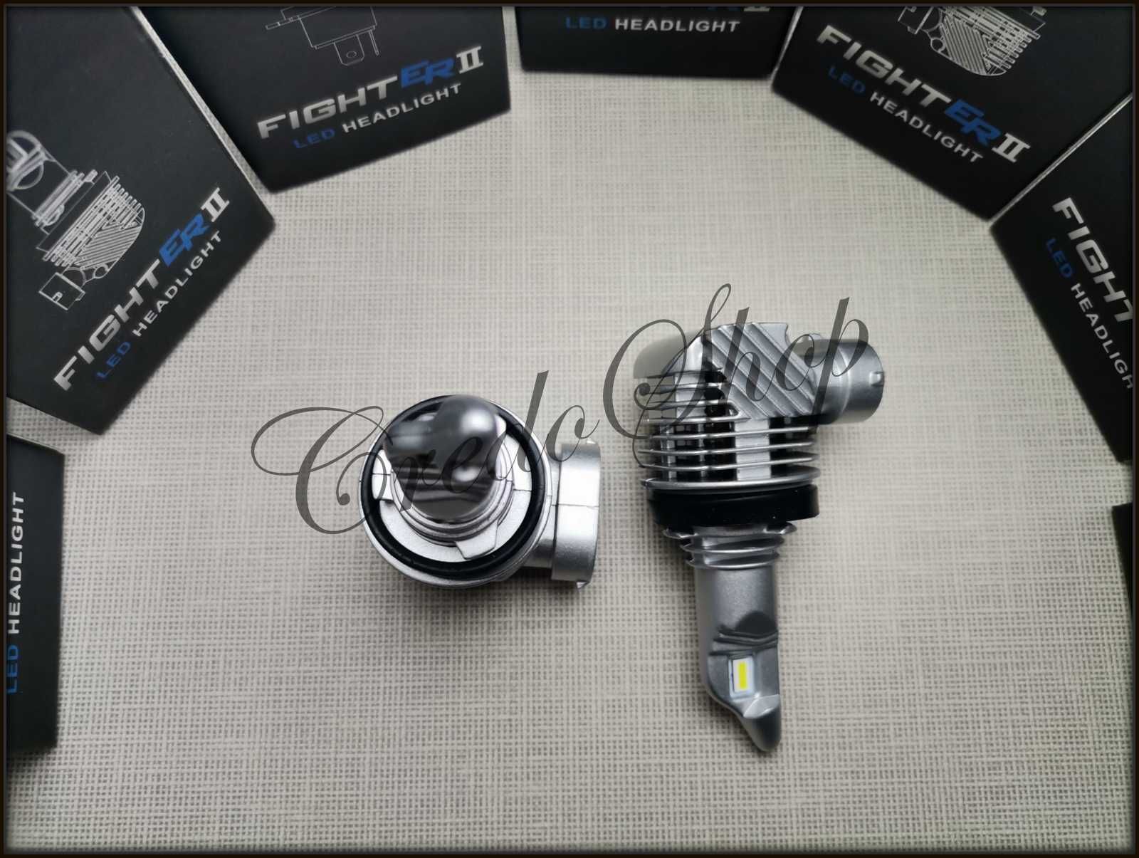 Ново!CAG LED крушки H8/H11/H9/H16(JP) Fighter II 20W 4800Lm Aluminium