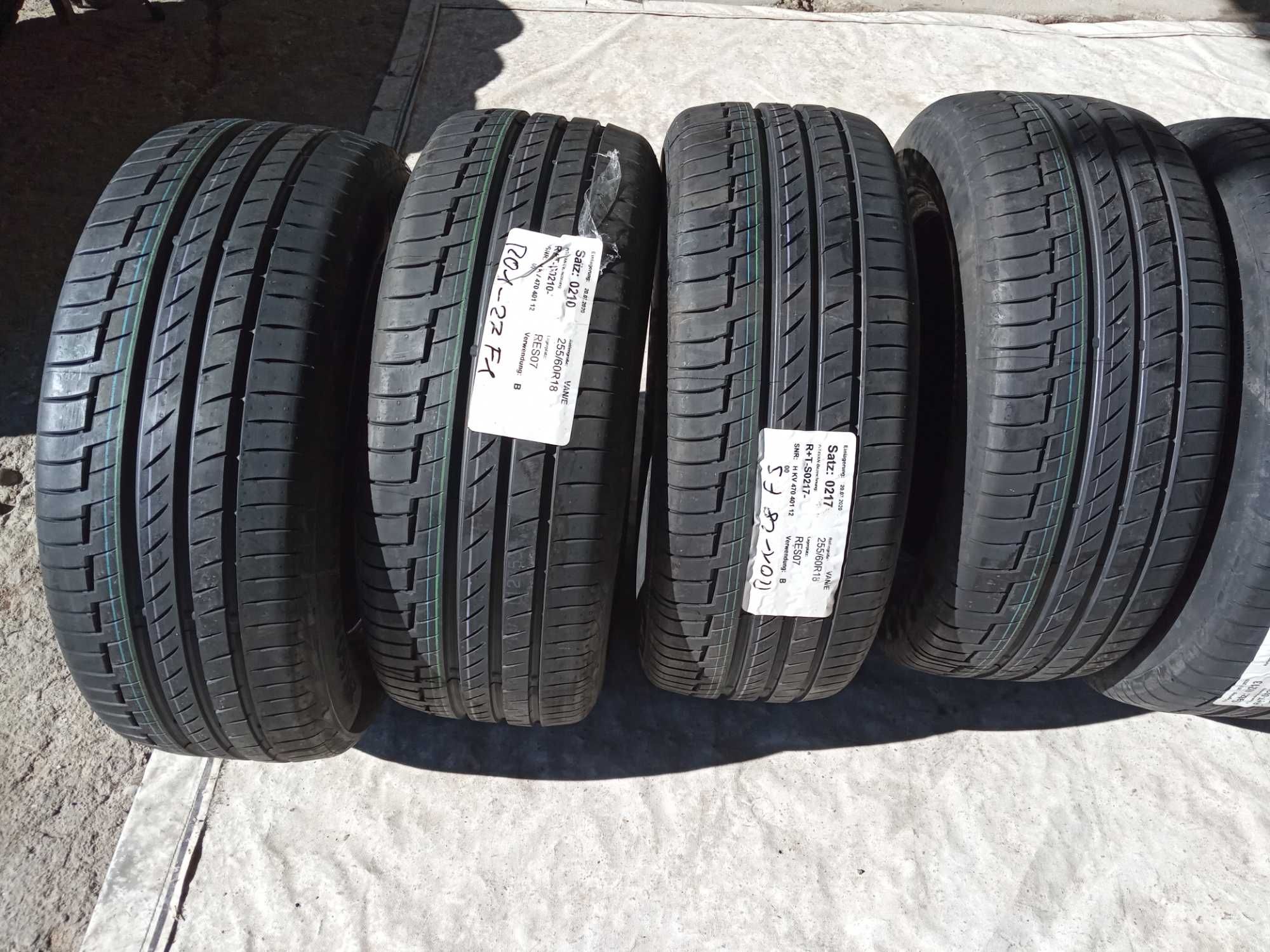 Нови летни гуми 255/60R18 Continental PremiumContact 6 112V XL с борд