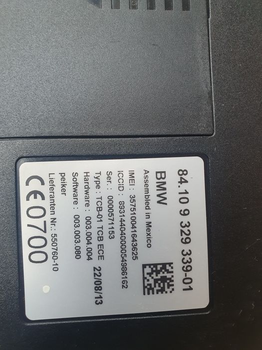 Modul combox telematic TCB ECE USB bluetooth BMW F30 F01 F10 X5 F15 X6