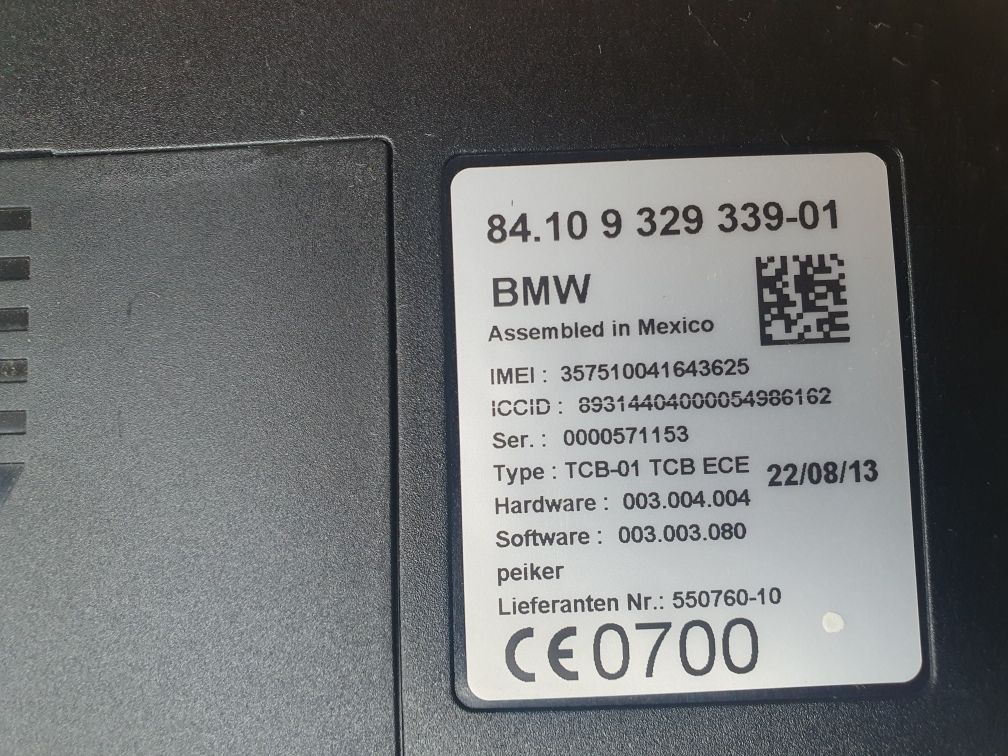 Modul combox telematic TCB ECE USB bluetooth BMW F30 F01 F10 X5 F15 X6