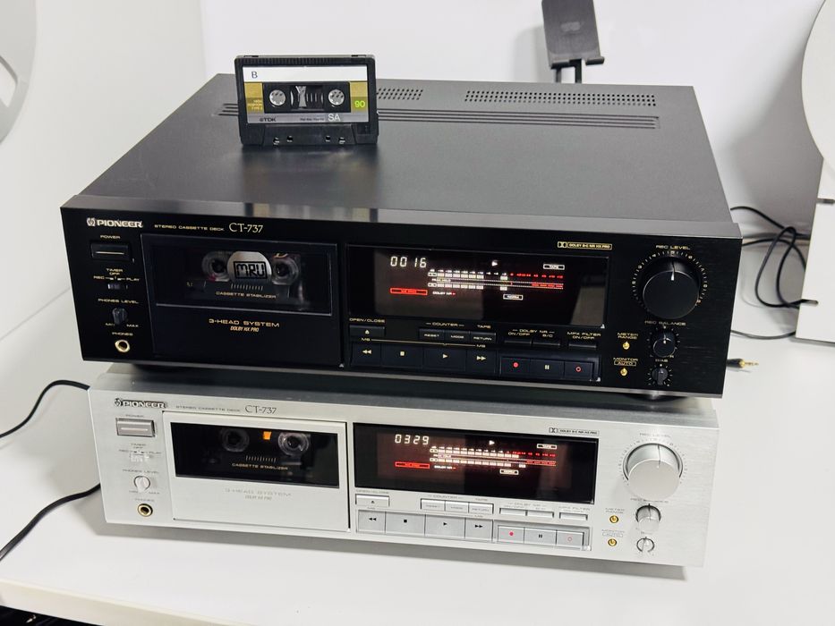 Deck de colecție PIONEER CT-737, 3 HEAD,Bias,Japan,servisat-ca Nou !