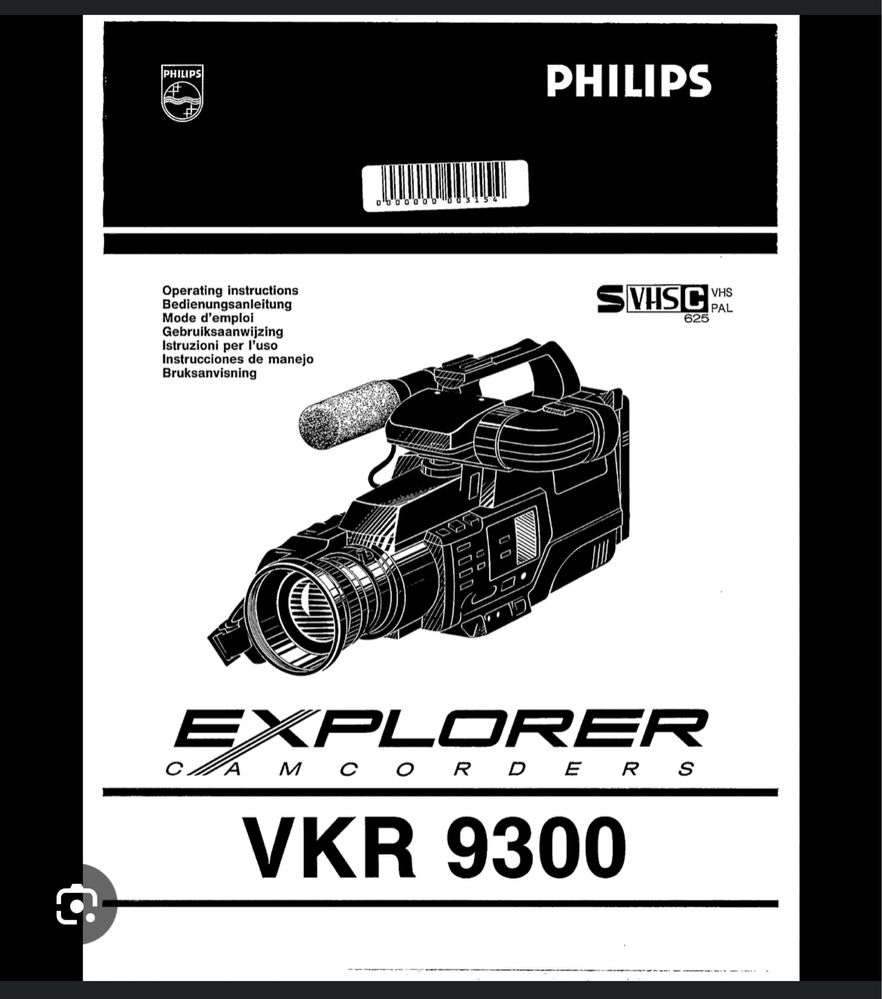 Camera de filmat Philips VKR 9300