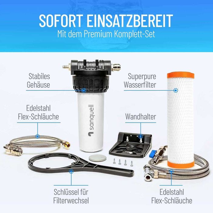 Filtru apa Sanquell sub chiuveta 8 litri pe minut Made in Germany