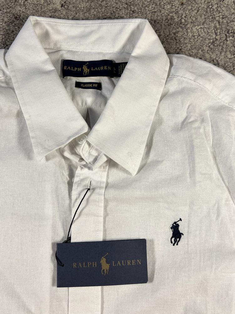Чисто Нова Ralph Lauren Риза с Къс ръкав 100% Памук - L Размер