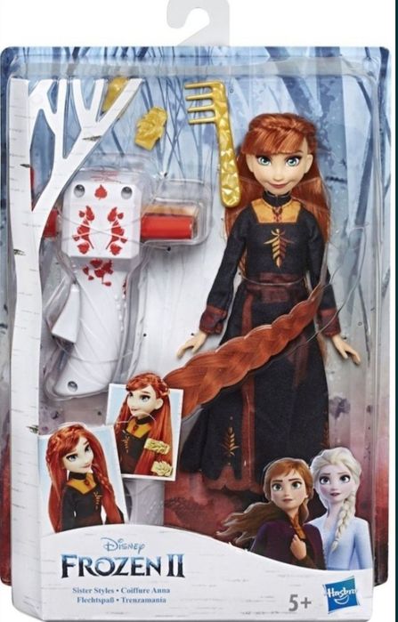 papusa noua Disney Frozen II Sister Styles - Impletituri magice Anna