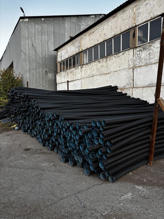 Полиэтеленовые канализационные гофрированные трубы SN4 SN8 ПВХ ОПТОМ