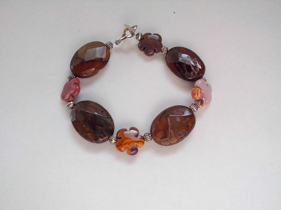 bratara chic pietre naturale,jasper mookait