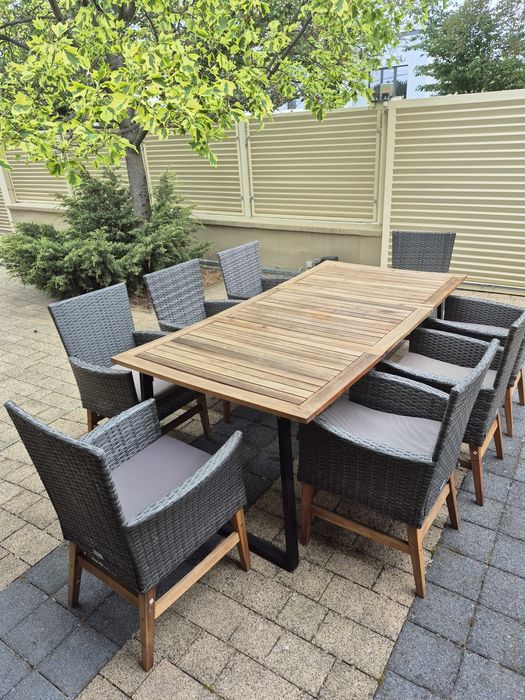 Masa + 8 scaune terasa