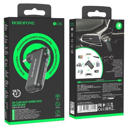 Car aux borofone bc35 блютуз в машину, аудио адаптер, переходинк aux