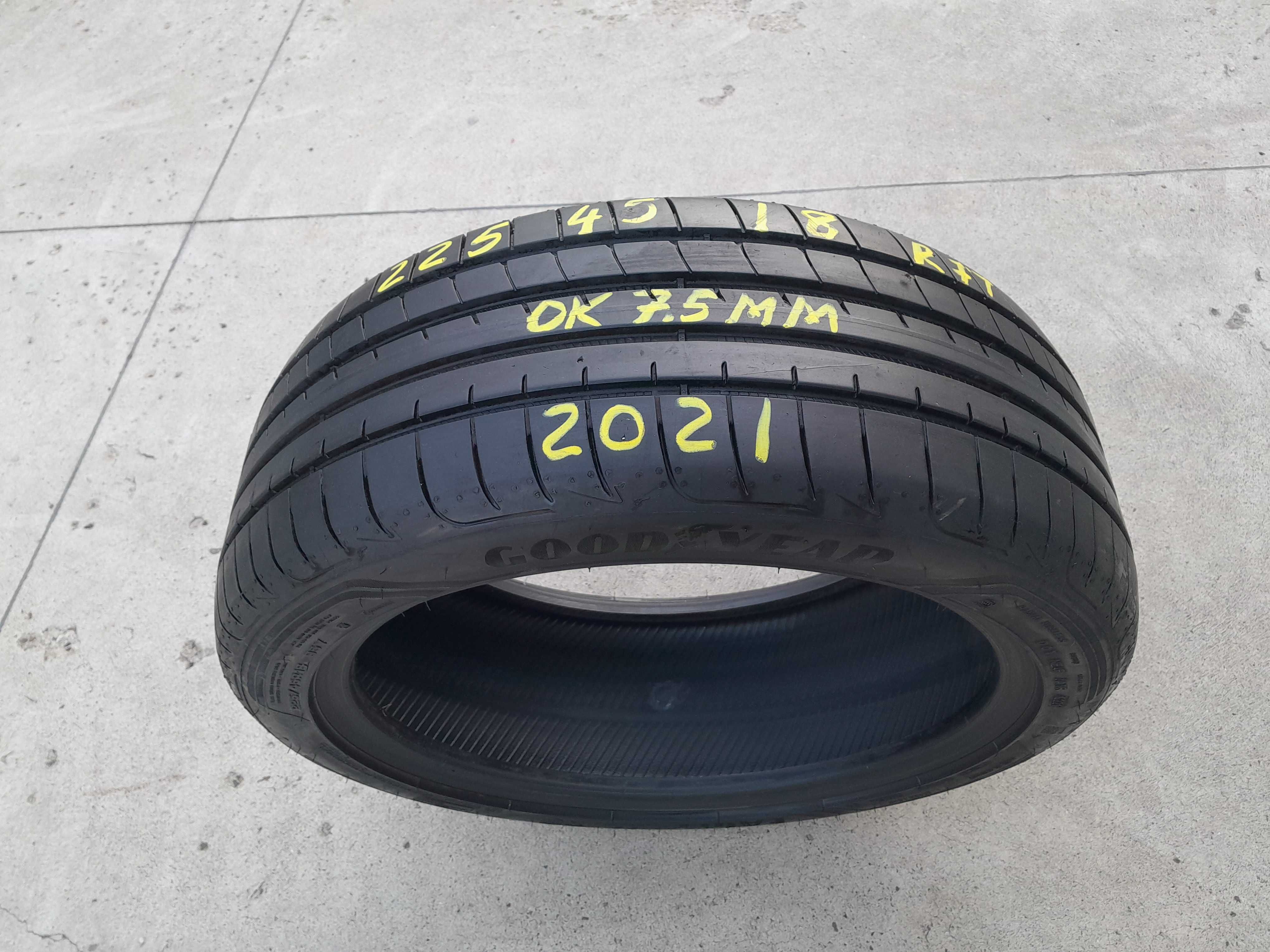 O anvelopa vara 225 45 18 goodyear asymmetric 3 run flat 7,5 mm 2021