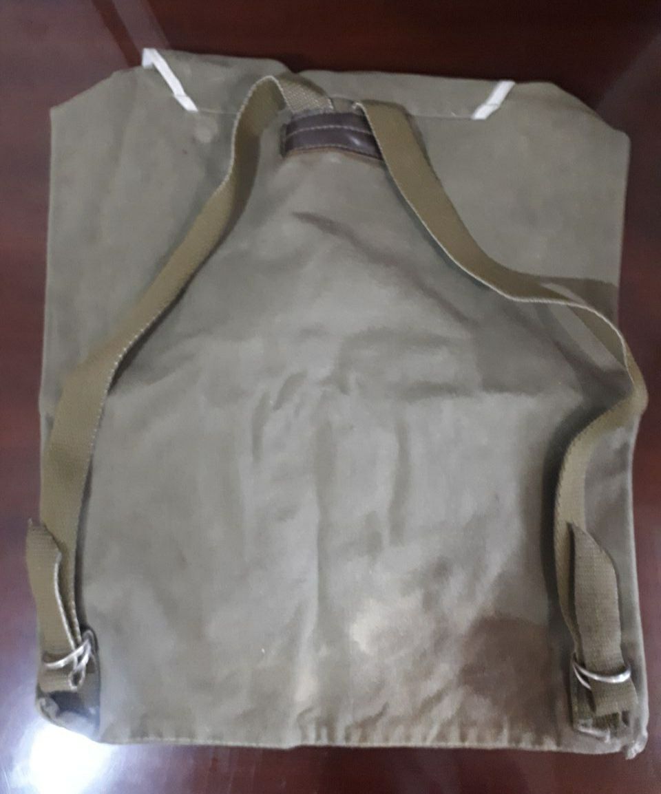 Брезентовый рюкзак (серый и синий)